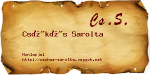 Csókás Sarolta névjegykártya